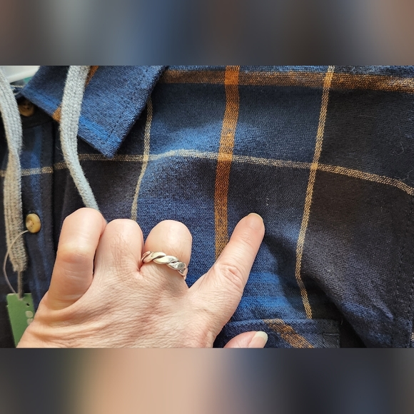 Le 31 By Simons Flannel Shirt Detachable Hood Sz XL Modern Fit - Picture 5 of 15